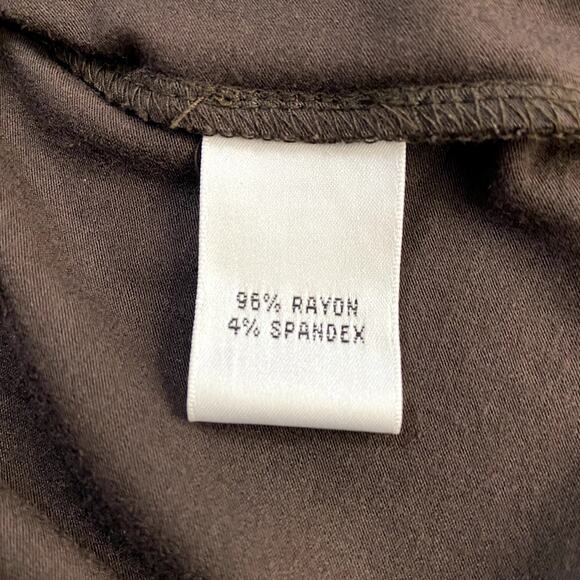 Talbots Brown Short Sleeves Front Button Tee Dress Size 6P - Picture 5 of 8